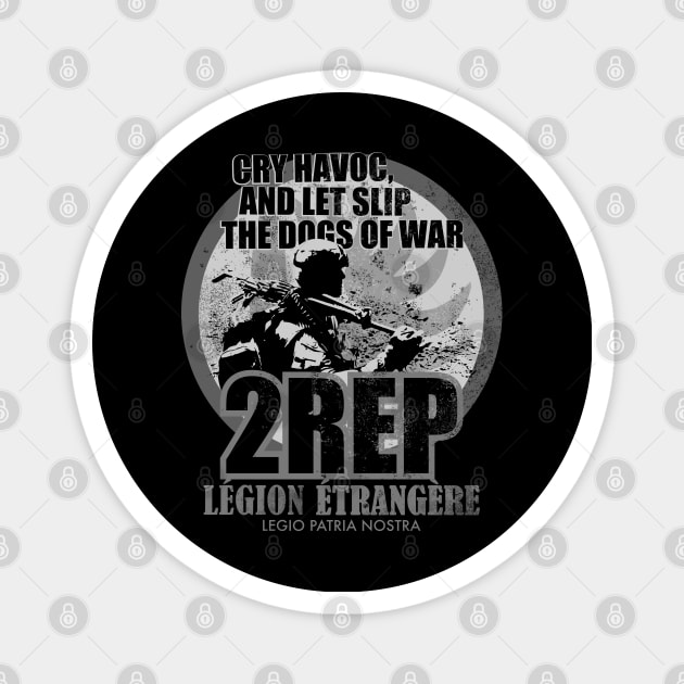 Légion Étrangère 2 REP (French Foreign Legion Paratrooper) (distressed) Magnet by TCP